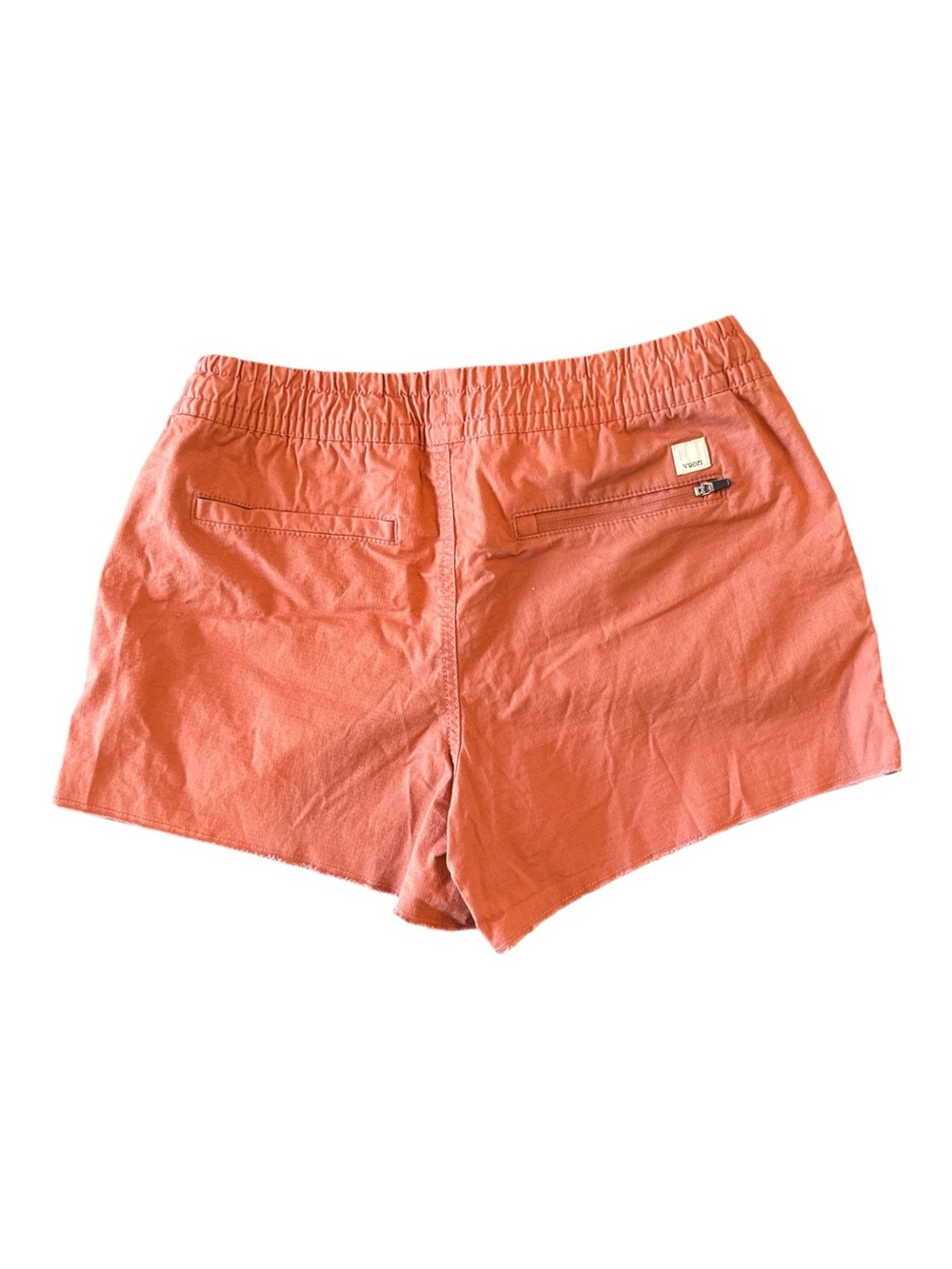 Vuori Vintage Ripstop Organic Cotton Sun Washed Orange Shorts Size XS - Picture 6 of 15